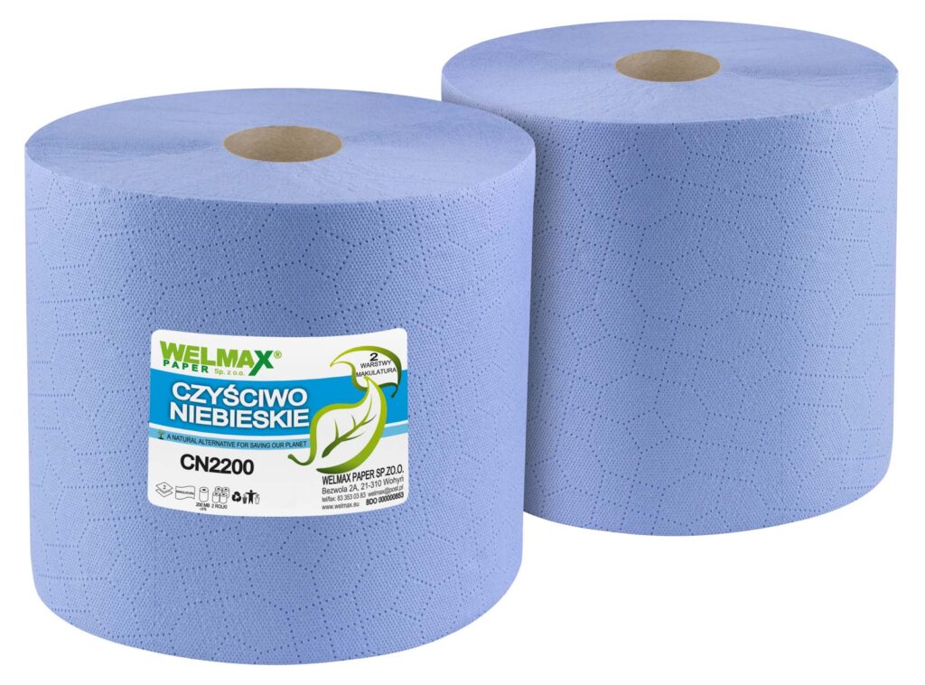 Cleaning Cloth Blue 200 M Welmax Producent Ręczników Papierowych I