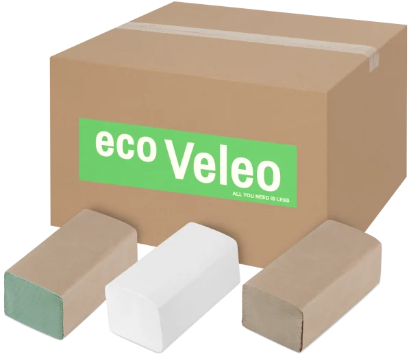 ZZ Falthandtuch grau SMART Veleo eco – Bild 2